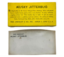 Load image into Gallery viewer, FRED ARBOGAST MUSKY SIZE WOOD JITTERBUG w/ Stamped Box in BLACK 9
