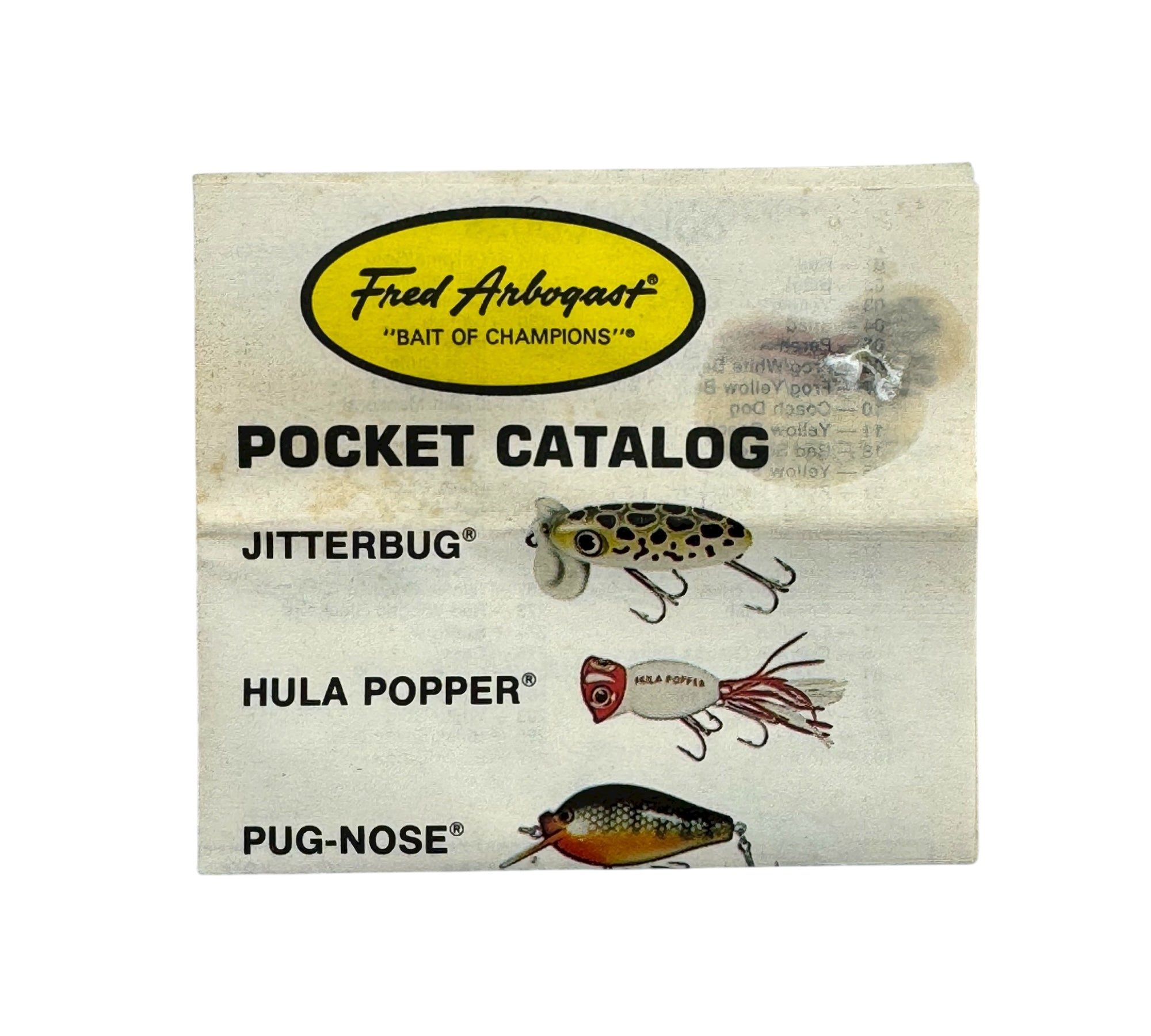 FRED ARBOGAST MUSKIE JITTERBUG OLD FISHING LURE • FROG – Toad Tackle