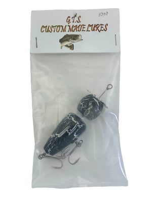 Black Crackle  Surface Bait. GEORGE SARSFIELD GTS CUSTOM MADE LURES ORBIT HEAD Fishing Lure