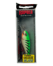 Load image into Gallery viewer, RAPALA LURES SHAD RAP Fishing Lure in GLOW GREEN TIGER. Gander MTN Special Edition.
