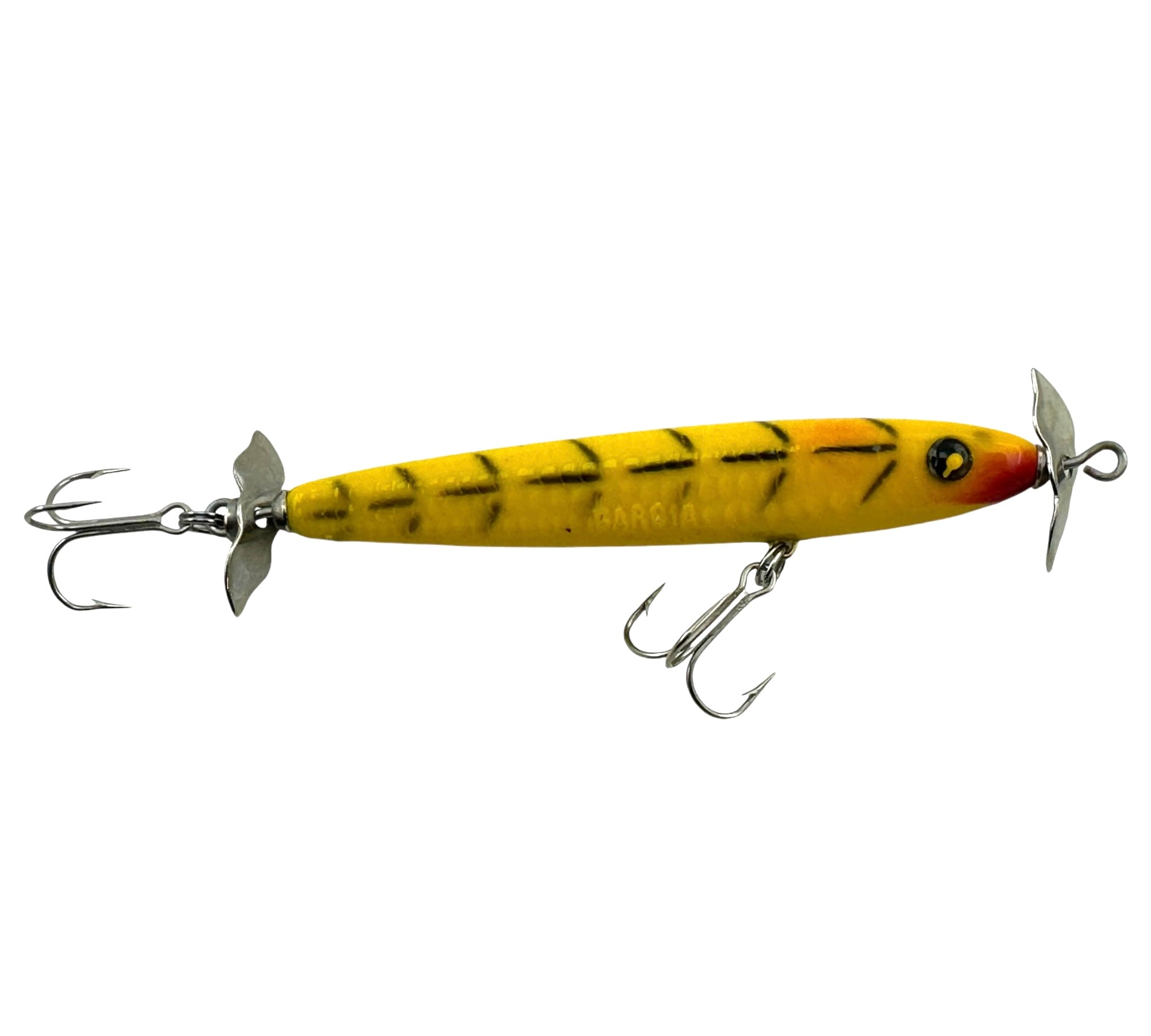 GARCIA TOM CAT SURFACE SPINNER PLUG Fishing Lure & Box • #6943 YELLOW