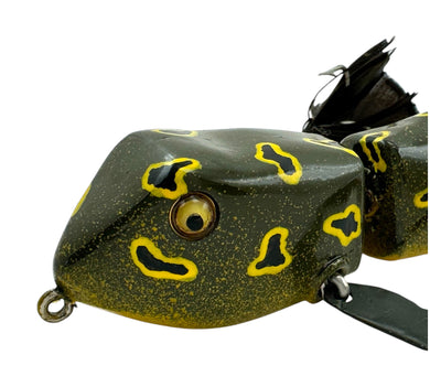 Tadpole Wood Decoy with Glass Eyes from Artisan Wood Carver Jim Smith of Anna, Illinois. Unique Fishing Art.