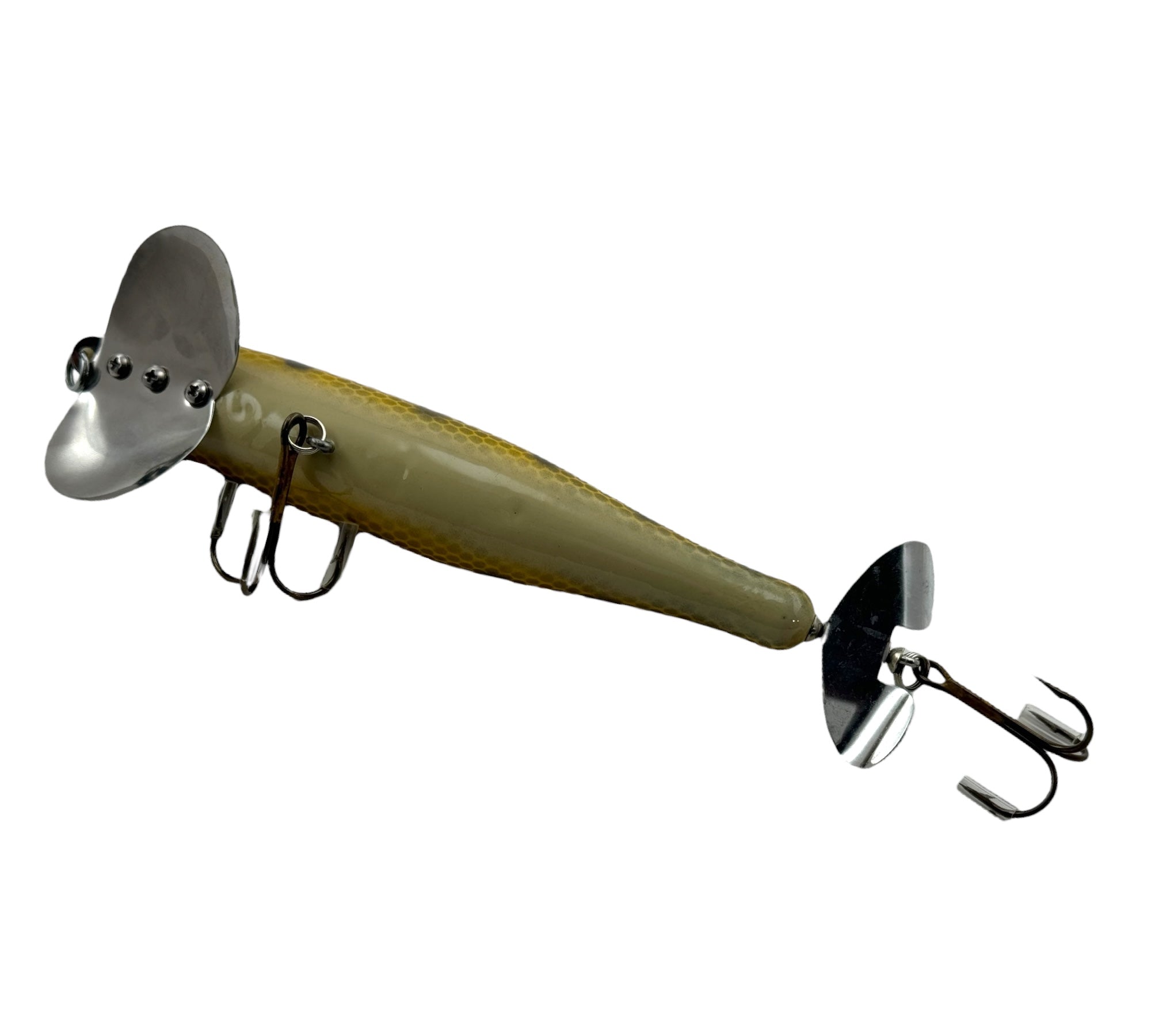 JITTERBUG LIP • CUSTOM MADE WOOD MUSKY Fishing Lure • PERCH