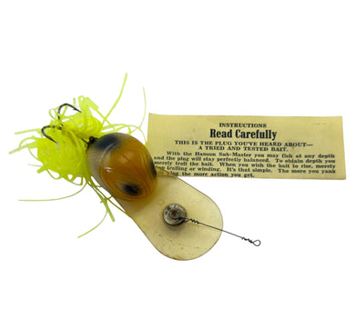 HANSONS SUBMASTER Vintage FISHING LURE with Antique Box Insert