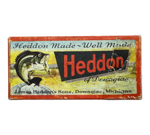 Load image into Gallery viewer, ANTIQUE HEDDON CRAZY CRAWLER. James Heddon's Sons Box Marked 2120 GM GREY MOUSE. up leaping bass box
