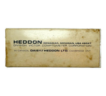 Load image into Gallery viewer, Bottom Box View for HEDDON MAGNUM TORPEDO Topwater Fishing Lure in RED &amp; WHITE SHORE MINNOW. Vintage Box &amp; Insert Included.
