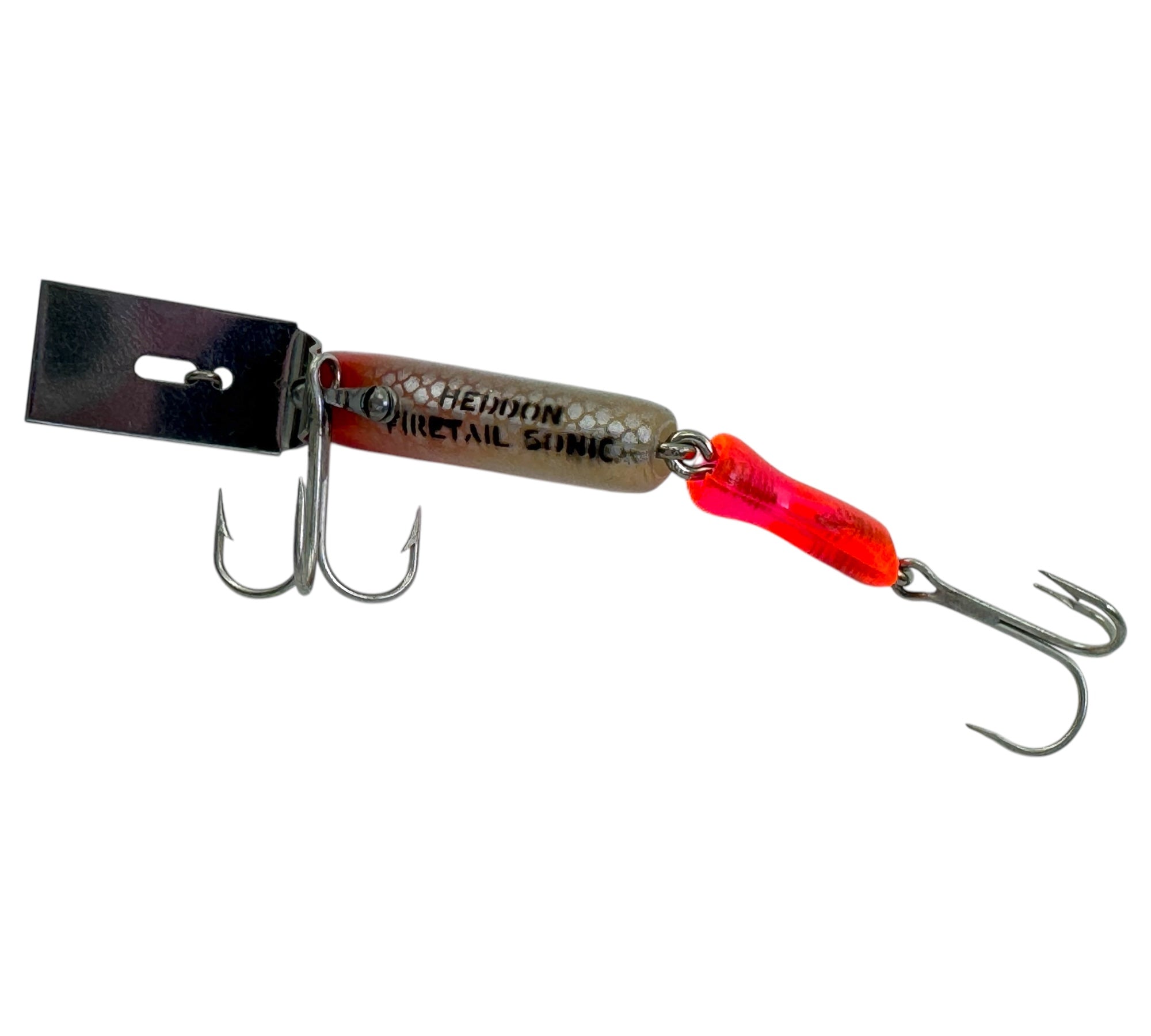 HEDDON FIRETAIL SONIC Fishing Lure w/ Vintage Box • RED HEAD – Toad Tackle HEDDON FIRETAIL SONIC Fishing Lure w/ Vintage Box • RED HEAD – Toad Tackle