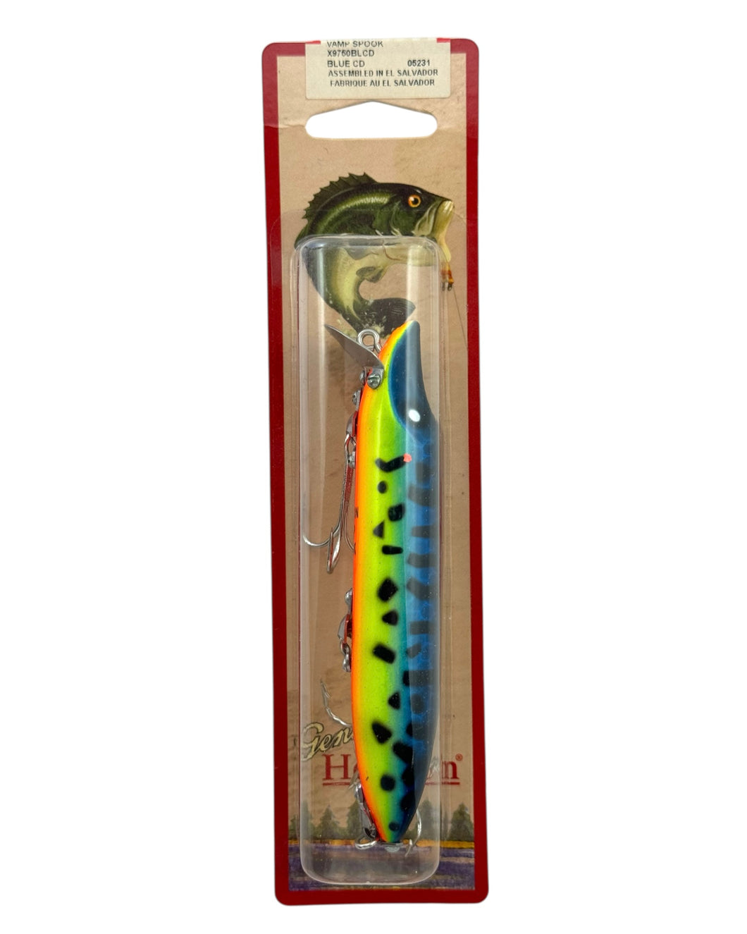 heddon vamp spook old lure blue coach dog