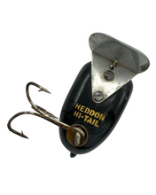 Load image into Gallery viewer, HEDDON HI TAIL VINTAGE FISHING LURE. BLACK. belly stencil
