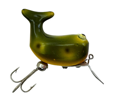 HEDDON DOWAGIAC HI TAIL VINTAGE FISHING LURE in FROG R