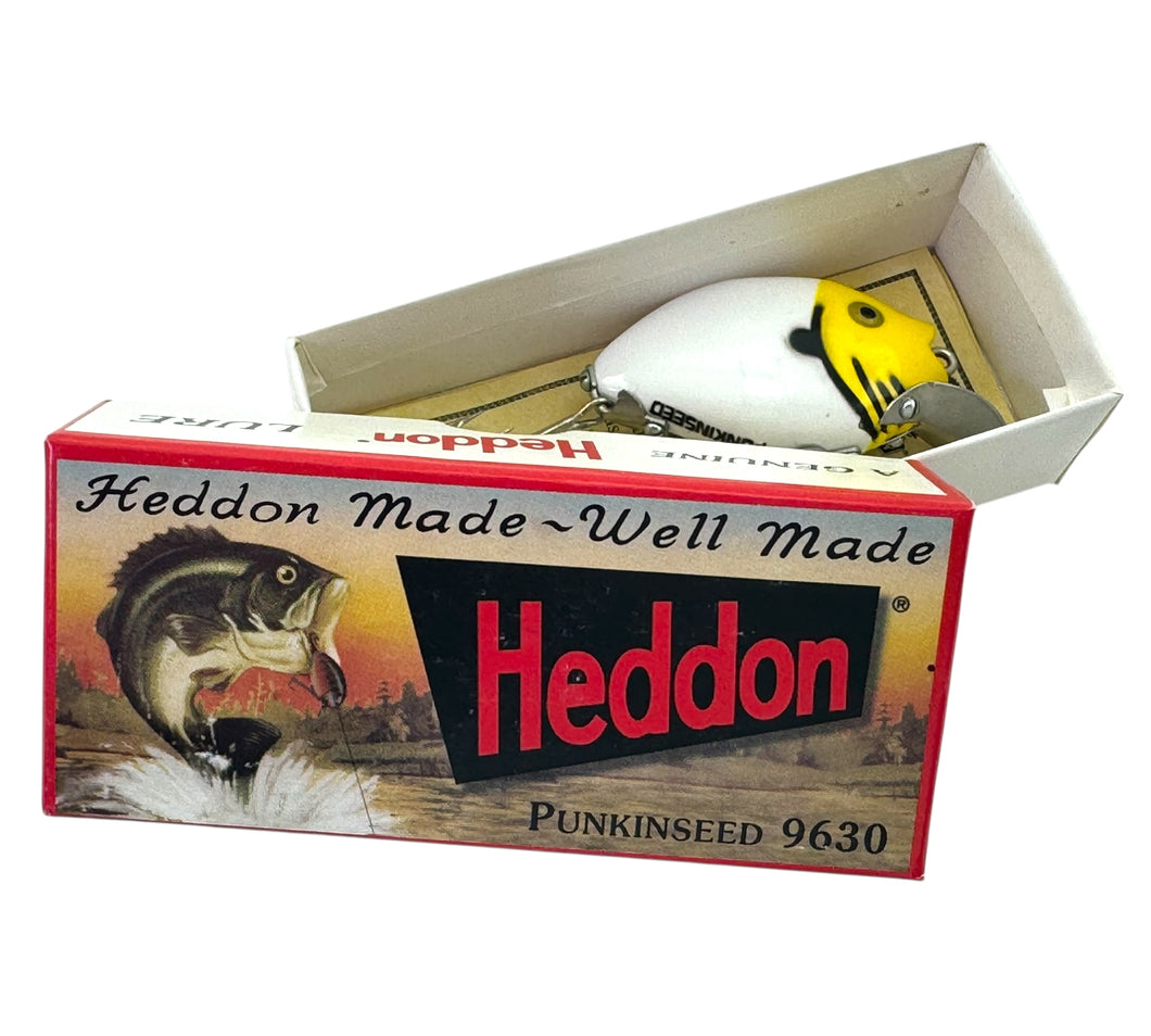 HEDDON LURES PUNKINSEED SPOOK FISHING LURE. Collector Box. 9630 WYH.