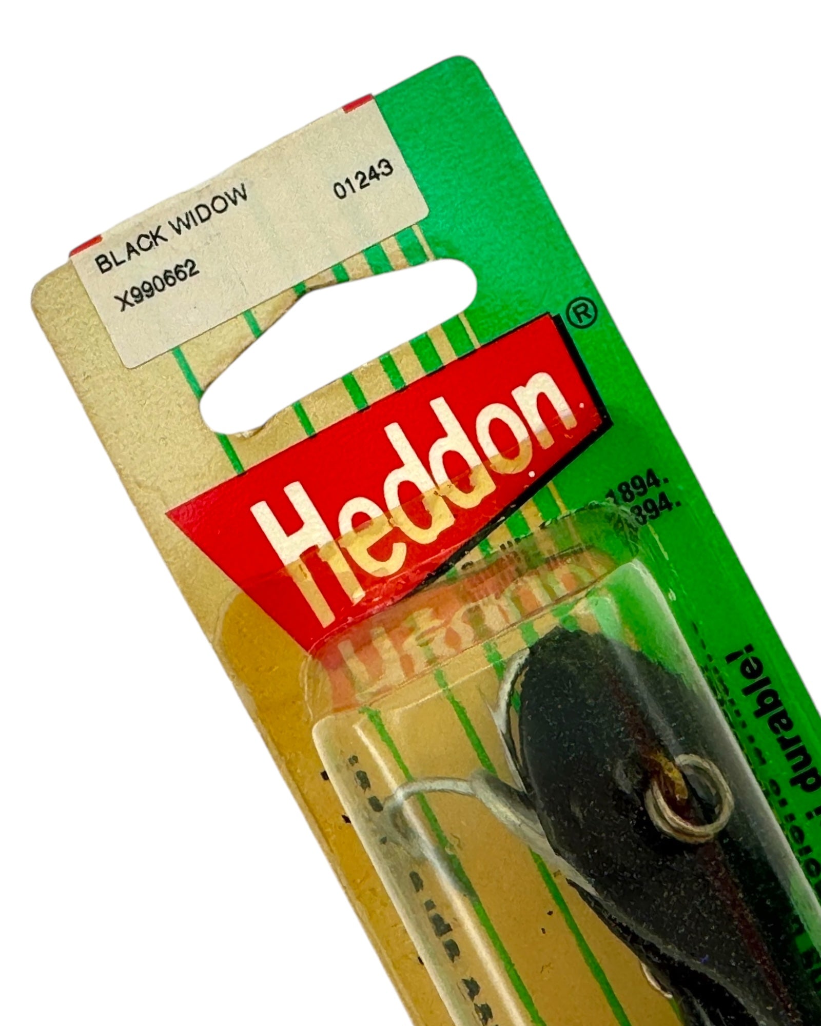 HEDDON MAGNUM CLATTERTAD TADPOLLY Fishing Lure • BLACK WIDOW