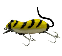 Charger l&#39;image dans la galerie, Left View of HEDDON MEADOW MOUSE Fishing Lure in MB YELLOW TIGER
