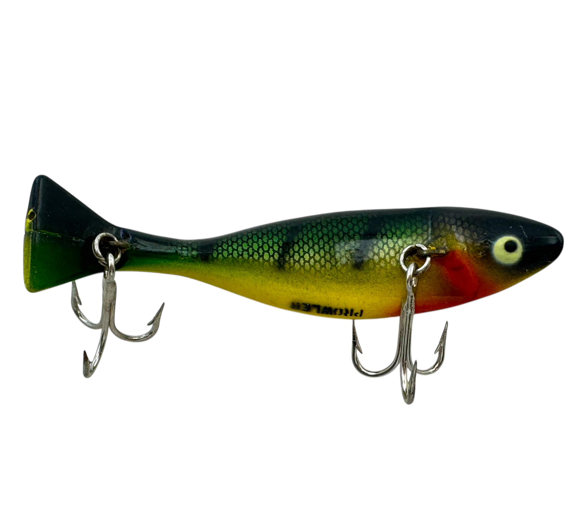 antique heddon fishing lures for sale HEDDON PROWLER VINTAGE FISHING LURE • #7025 GYR GREEN/YELLOW/RED
