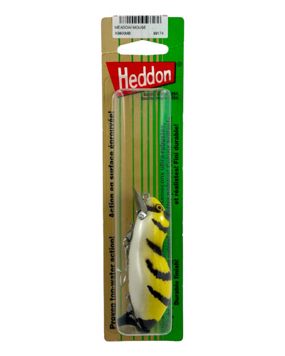 HEDDON MEADOW MOUSE Fishing Lure on Card in YELLOW TIGER