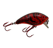 Lade das Bild in den Galerie-Viewer, Right Facing View of MANN&#39;S BAIT COMPANY BABY 1- Fishing Lure in RED CRAWFISH. Vintage One Minus Crankbait is Single Stamped.
