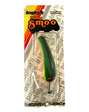 Load image into Gallery viewer, BAGLEY LURES DIVING SMOO MUSKY Fishing Lure in HOT GREEN on CHARTREUSE
