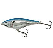 Charger l&#39;image dans la galerie, Left Facing View of RAPALA LURES GLR-12 GLIDIN&#39; RAP Fishing Lure in CHROME BLUE
