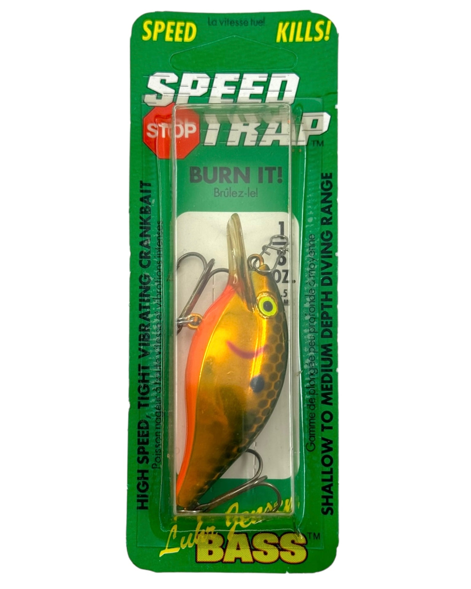 1/8 oz Luhr Jensen SPEED TRAP Fishing Lure • MET YLW BLK SC – Toad Tackle