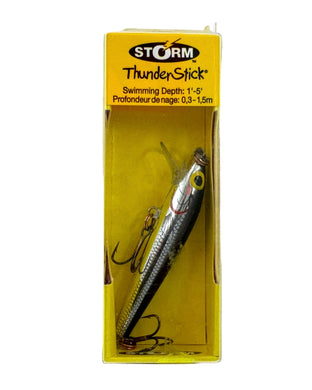 STORM LURES BABY THUNDERSTICK Fishing Lure in METALLIC SILVER BLACK