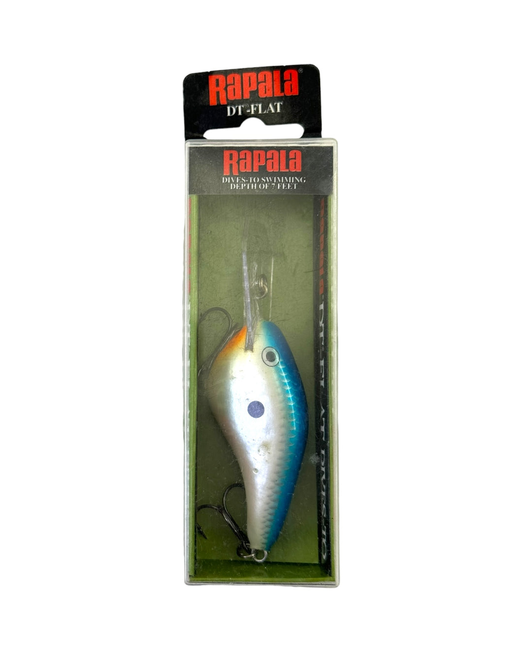 RAPALA DT (Dives-To) FLAT Fishing Lure in BLUE SHAD. # DTF07 BSD.