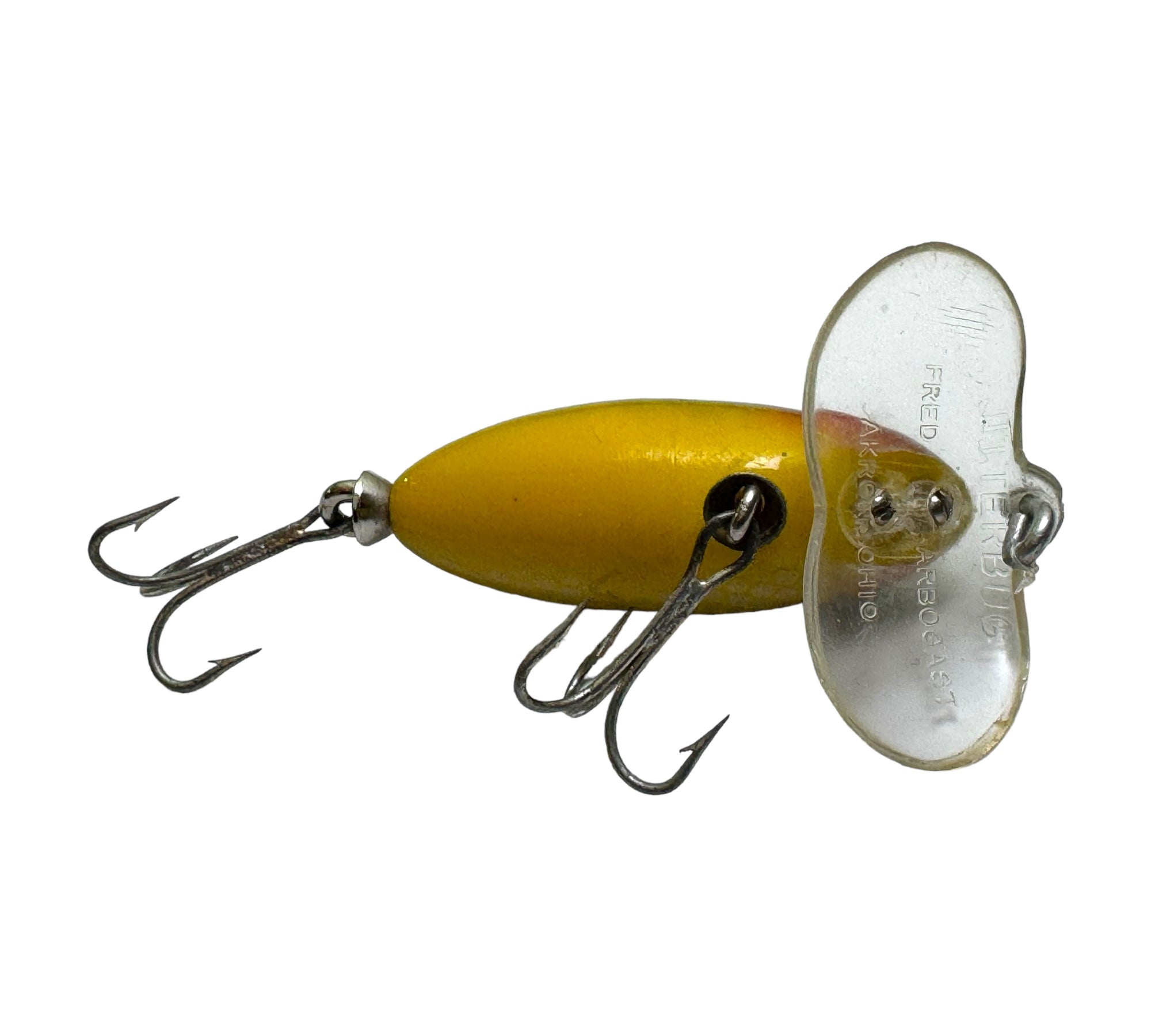 CLEAR LIP • 1/4 oz FRED ARBOGAST JITTERBUG Lure • PERCH – Toad Tackle