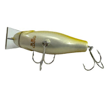 Lataa kuva Galleria-katseluun, Belly View of &nbsp;B.K. GANG SSD-55 Wood Fishing Lure in LARGEMOUTH BASS. Square Lip Collector Bait from Japan.
