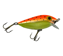 Load image into Gallery viewer, Right Facing View of STORM LURES RATTLIN THINFIN Fishing Lure in METALLIC ORANGE CHARTREUSE SPECKS

