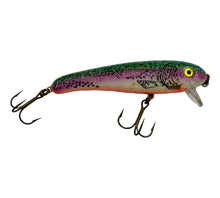 Charger l&#39;image dans la galerie, Right Facing View of MANN&#39;S BAIT COMPANY BABY STRETCH 1- (One Minus) Fishing Lure in RAINBOW TROUT CRYSTAGLOW
