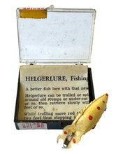 Load image into Gallery viewer, WIMER&#39;S HELGERLURE COMPANY HELGERLURE Fishing Lure. Vintage No. 1 Size HELLGRAMMITE.
