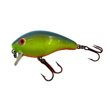 Lade das Bild in den Galerie-Viewer, Left Facing View of Mann&#39;s Bait Company Baby 1- (One Minus) Fishing Lure in CHARTREUSE BLUE
