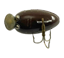 Load image into Gallery viewer, Vintage MILLSITE RATTLE BUG Fishing Lure in BROWN (Yellow Trim)
