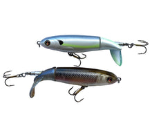 Load image into Gallery viewer, Lot of 2 RIVER2SEA WHOPPER PLOPPER 130 F Fishing Lures • &quot;I KNOW IT&quot; &amp; &quot;MUNKY BUTT&quot;
