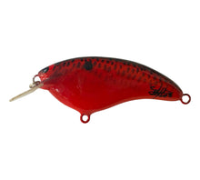 Load image into Gallery viewer, Handmade Bass Lures • BRIAN&#39;S BEES CRANKBAITS 2 3/4&quot; FLAT SIDE ROUND BILL Fishing Lure • #250 RED BLACK
