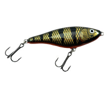 Charger l&#39;image dans la galerie, Right Facing View of RAPALA SPECIAL GLIDIN&#39; RAP 12 Fishing Lure in BANDED BLACK
