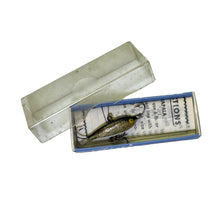 Load image into Gallery viewer, Boxed View of Antique RAPALA LURES &quot;WINTER RAPALA-WOBBLER&quot; Jigging Fishing Lure in KULTA GOLD
