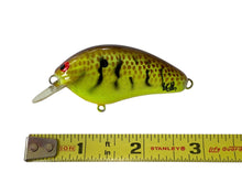 Load image into Gallery viewer, Handmade Bass Lures • BRIAN&#39;S BEES CRANKBAITS THICK FLAT SIDE ROUND BILL Fishing Lure • BROWN BACK &amp; SCALE w/ YELLOW BODY; CRAYFISH PATTERN
