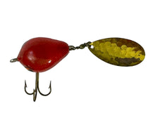 Load image into Gallery viewer, Top View of  The Johnny Cash Lure. CANE RIVER BAIT Company OLE FIRE BALL Fishing Lure.
