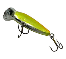 Load image into Gallery viewer, Belly View of STORM LURES RATTLIN THINFIN Fishing Lure in METALLIC ORANGE CHARTREUSE SPECKS
