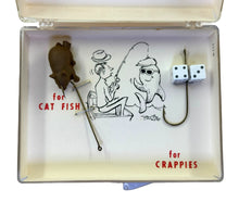 Load image into Gallery viewer, Mouse &amp; Dice Lure View of CIRCUS FUN ENTERPRISES GOOFY FISH HOOKS Boxed Set 
