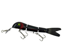 Load image into Gallery viewer, Left Facing View for BUTCH LINDLE SUCKER Articulated Fishing Lure in &quot;BLACK&quot;
