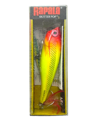 RAPALA LURES SKITTER POP Size 9 Topwater Fishing Lure in HOT CLOWN