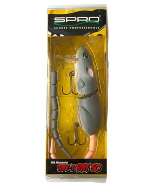  SPRO Musky Sized RAT 50 Fishing Lure in GREY GHOST