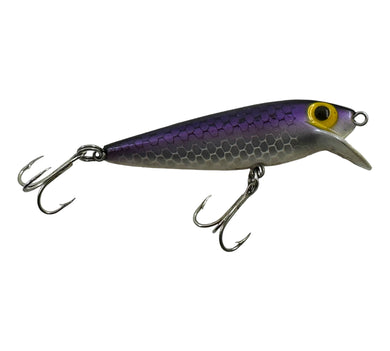 Right Facing View of STORM LURES ThinFin Shiner Minnow Pre- Rapala Fishing Lure in PURPLE