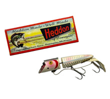 Charger l&#39;image dans la galerie, Cover Pic for HEDDON-DOWAGIAC KING ZIG WAG Fishing Lure w/ ORIGINAL BOX in PEARL X-RAY SHORE MINNOW. US Navy Sticker.
