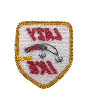 Load image into Gallery viewer, LAZY IKE COMPANY KAUTZKY Fishing Lure Patch • Classic Red &amp; White
