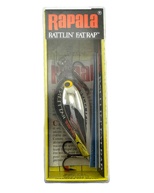 Front Package View of RAPALA LURES RATTLIN FAT RAP 5 Fishing Lure in CHROME