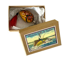 Load image into Gallery viewer, Boxed View of MUSKITA BAITS &amp; TACKLE THE ARTISTIC SUNFISH Fishing Lure from 2002
