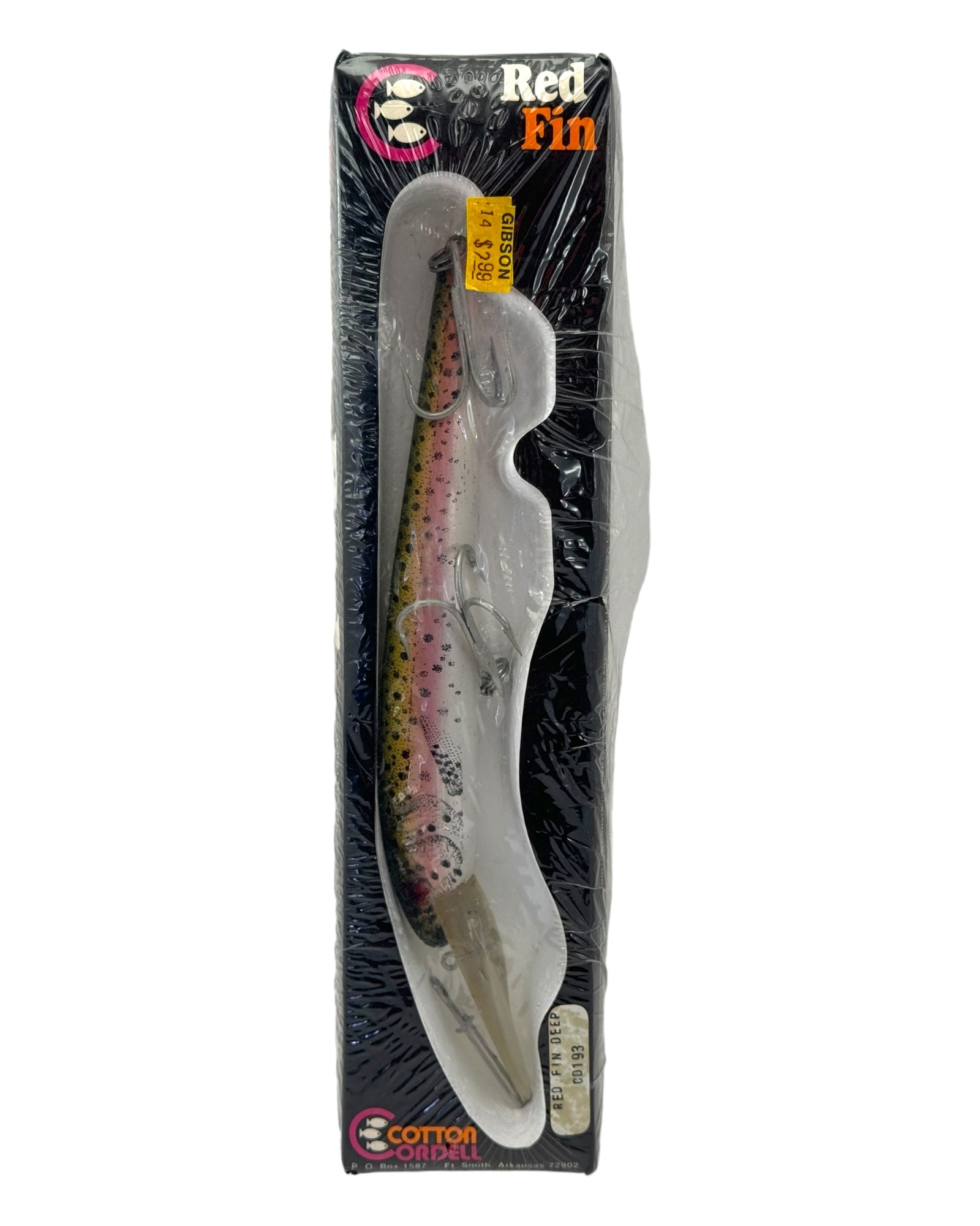 cordell redfin fishing lure COTTON CORDELL 1000DD RED FIN DEEP Fishing Lure w/ Box • #CD193 RAINBOW TROUT