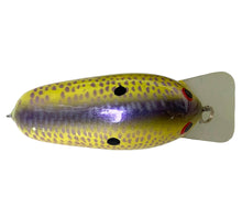 Load image into Gallery viewer, Handmade Bass Lures • BRIAN&#39;S BEES CRANKBAITS FAT BODY SQUARE BILL Fishing Lure • #5 PURPLE BACK/SPOT &amp; YELLOW
